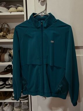 FIGS Womens Caribbean Blue Sydney Limited Edition Zip-Up Jacket